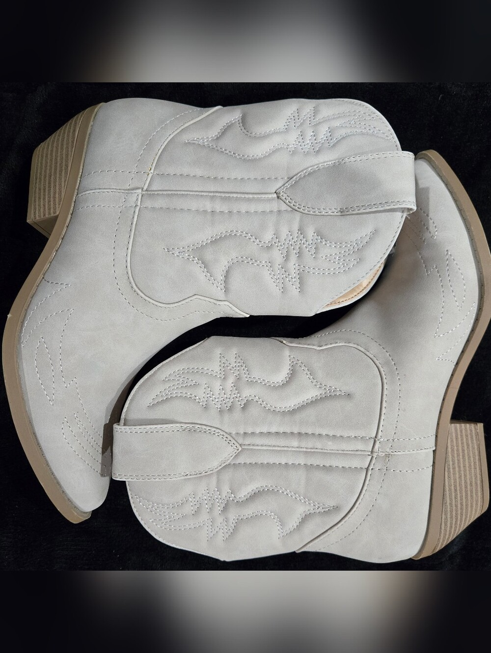 Cream Suede Ankle Boot
